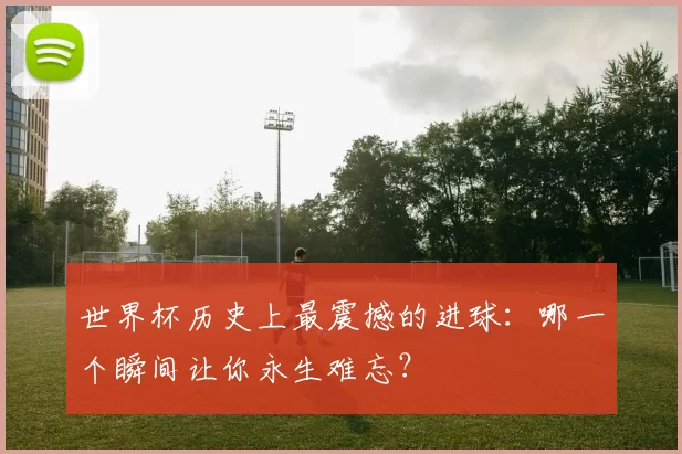 世界杯历史上最震撼的进球:哪一个瞬间让你永生难忘?